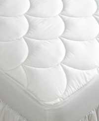 Sink into softness. Charter Club's Premium mattress pad cushions your mattress with plush, hypoallergenic fiberfill for pure comfort, all night long. Finished with a 350-thread count Egyptian cotton cover for added indulgence. Sink into softness. Charter Club's Premium mattress pad cushions your mattress with plush, hypoallergenic fiberfill for pure comfort, all night long. Finished with a 350-thread count Egyptian cotton cover for added indulgence.