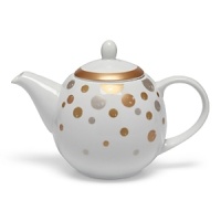 Perfect for presenting holiday treats and hors d'oeuvres, this durable porcelain serveware collection from Paper Products Design features glittering accents in gold, platinum and pearl bronze for a festive, celebratory feel. Perfect for presenting holiday treats and hors d'oeuvres, this durable porcelain serveware collection from Paper Products Design features glittering accents in gold, platinum and pearl bronze for a festive, celebratory feel.