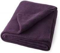 DVF Diane Von Furstenberg NIRVANA KNIT Purple FULL/QUEEN BED BLANKET