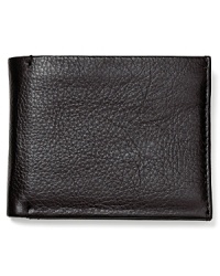 Shrunken calfskin provides a rich texture to this fine wallet from John Varvatos, the perfect host for all your everyday essentials. Shrunken calfskin provides a rich texture to this fine wallet from John Varvatos, the perfect host for all your everyday essentials.