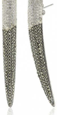 Judith Jack Mesh Allure Sterling Silver, Crystal and Marcasite Drop Earrings Judith Jack Mesh Allure Sterling Silver, Crystal and Marcasite Drop Earrings