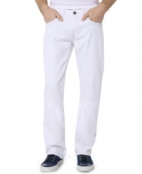 How flattering. You'll have confidence to spare in these Buffalo David Bitton slim-fit jeans designed to keep you looking good. How flattering. You'll have confidence to spare in these Buffalo David Bitton slim-fit jeans designed to keep you looking good.