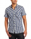 J.C. Rags Men's Short Sleeve Button-Up Shirt