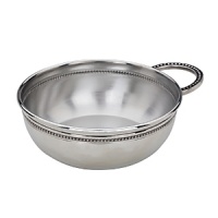 Elegantly designed with delicate beads, this Reed & Barton porringer has a rolled edge and a classic look that will stand the test of time. A wonderful way to honor the new arrival in your life. Elegantly designed with delicate beads, this Reed & Barton porringer has a rolled edge and a classic look that will stand the test of time. A wonderful way to honor the new arrival in your life.