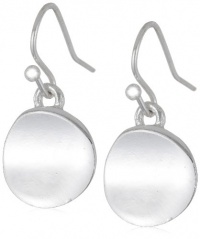 Kenneth Cole New York Shiny Earrings Small Silver Circle Drop Earrings Kenneth Cole New York Shiny Earrings Small Silver Circle Drop Earrings