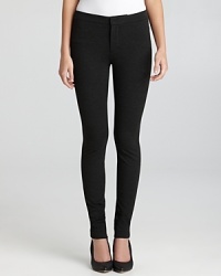 Modern sophistication meets supreme comfort in these Vince ponte leggings, boasting zips at the ankles for added cool. Modern sophistication meets supreme comfort in these Vince ponte leggings, boasting zips at the ankles for added cool.