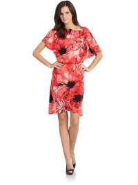 THE LOOKBrushstroke floral printOne asymmetrical sleeve with gathered detailOne cap sleeveBlouson bodiceTHE FITAbout 37 from shoulder to hemTHE MATERIALSilkCARE & ORIGINDry cleanImportedModel shown is 5'9½ (176cm) wearing US size Small. THE LOOKBrushstroke floral printOne asymmetrical sleeve with gathered detailOne cap sleeveBlouson bodiceTHE FITAbout 37 from shoulder to hemTHE MATERIALSilkCARE & ORIGINDry cleanImportedModel shown is 5'9½ (176cm) wearing US size Small.