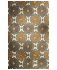 Perfect vision. Tickle the eye with the pleasing medallion pattern and elegant denim hue of Liora Manne's Lakai Circles rug. Hand hooked of a durable, UV stabilized polypropylene-acrylic blend, this dynamic rug can be used virtually anywhere, indoors or out. Perfect vision. Tickle the eye with the pleasing medallion pattern and elegant denim hue of Liora Manne's Lakai Circles rug. Hand hooked of a durable, UV stabilized polypropylene-acrylic blend, this dynamic rug can be used virtually anywhere, indoors or out.