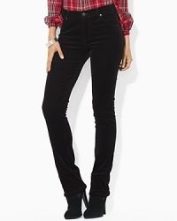 Rendered in luxuriously smooth stretch corduroy, the classic straight-leg pant exudes iconic style. Rendered in luxuriously smooth stretch corduroy, the classic straight-leg pant exudes iconic style.