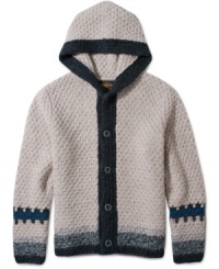 This gorgeous hand knit wool sweater by Lucky Brand Jeans is sure to be a winter favorite for years to come. This gorgeous hand knit wool sweater by Lucky Brand Jeans is sure to be a winter favorite for years to come.