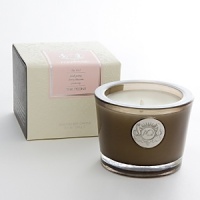 Aquiesse uses a proprietary soy wax blend and is made with organic soy bean oil and carefully selected lead-free wicks. The soy candle is stylishly encased in smoke-brown glass. Aquiesse uses a proprietary soy wax blend and is made with organic soy bean oil and carefully selected lead-free wicks. The soy candle is stylishly encased in smoke-brown glass.