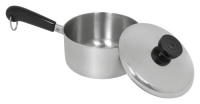 Revere Try-Ply Bottom 1-Quart Saucepan with Lid, Stainless Steel Revere Try-Ply Bottom 1-Quart Saucepan with Lid, Stainless Steel