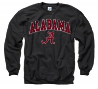Alabama Crimson Tide Black Perennial II Crewneck Sweatshirt Alabama Crimson Tide Black Perennial II Crewneck Sweatshirt