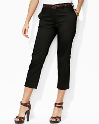 Rendered in sleek stretch twill, the Jodie pant is crafted with a slim, cropped leg for modern style. Rendered in sleek stretch twill, the Jodie pant is crafted with a slim, cropped leg for modern style.