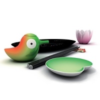 Enjoy sushi at home with this elegant sushi set designed by Stefano Giovannoni includes a plate and chopsticks, small plate for soy sauce and chopsticks holder. Enjoy sushi at home with this elegant sushi set designed by Stefano Giovannoni includes a plate and chopsticks, small plate for soy sauce and chopsticks holder.