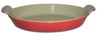 Le Creuset Heritage Enameled Cast-Iron 1-Quart Oval Au Gratin, Cherry Le Creuset Heritage Enameled Cast-Iron 1-Quart Oval Au Gratin, Cherry
