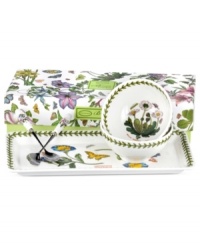 Expand your party menu with the Botanic Garden entertaining set. Lifelike blooms and Portmeirion's classic triple-leaf border grace white porcelain accessories to complement the beloved dinnerware collection. Expand your party menu with the Botanic Garden entertaining set. Lifelike blooms and Portmeirion's classic triple-leaf border grace white porcelain accessories to complement the beloved dinnerware collection.