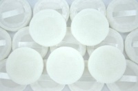 20Pc Zink Color Round Double Stitched Satin Velour Powder Puff 2 1/8 Diameter 20Pc Zink Color Round Double Stitched Satin Velour Powder Puff 2 1/8 Diameter