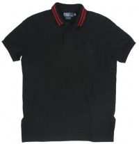 Polo Ralph Lauren Men's Custom-Fit Big Pony Mesh Rugby Polo Shirt Polo Ralph Lauren Men's Custom-Fit Big Pony Mesh Rugby Polo Shirt