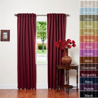 Solid Thermal Insulated Blackout Curtain 84L- 1 Set-BURGANDY Solid Thermal Insulated Blackout Curtain 84L- 1 Set-BURGANDY
