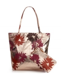 A fabulous floral tote from FALCHI by Falchi. Inspired by the lush landscape of Brasil, this head-turning design will store all your necessities in fabulous style. A fabulous floral tote from FALCHI by Falchi. Inspired by the lush landscape of Brasil, this head-turning design will store all your necessities in fabulous style.