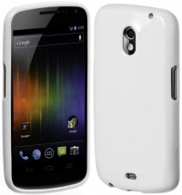 Cimo Gloss Back Case Flexible TPU Cover for Samsung Galaxy Nexus - White Cimo Gloss Back Case Flexible TPU Cover for Samsung Galaxy Nexus - White