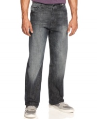 Save the skinny jeans for some other guys. These relaxed-fit jeans from Sean John give you room to move.