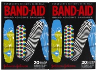 Band-Aid Decorated, Assorted 20 Count, Colors and Styles May Vary