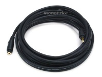 Monoprice 10ft Premium 3.5mm Stereo TRS Male-Female Extension Cable - Black Monoprice 10ft Premium 3.5mm Stereo TRS Male-Female Extension Cable - Black