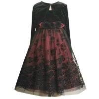 Size-5 BNJ-4619X 2-Piece BLACK MAGENTA GLITTERED OMBRE FLOCK FLORAL MESH OVERLAY Special Occasion Holiday Party Dresss/Jacket Set,X34619 Bonnie Jean LITTLE GIRLS Size-5 BNJ-4619X 2-Piece BLACK MAGENTA GLITTERED OMBRE FLOCK FLORAL MESH OVERLAY Special Occasion Holiday Party Dresss/Jacket Set,X34619 Bonnie Jean LITTLE GIRLS