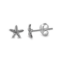Sterling Silver StarFish Stud Earrings - 5mm Sterling Silver StarFish Stud Earrings - 5mm