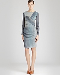 Cross over to the chic side with a REISS dress. Constructed with contrast printed pleated panels and elegant long sleeves, this is one dress that falls under dashing. Cross over to the chic side with a REISS dress. Constructed with contrast printed pleated panels and elegant long sleeves, this is one dress that falls under dashing.