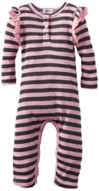 Splendid Littles Baby-girls Newborn Charcoal Stripe Thermal Playsuit, Pink Ribbon, 3-6 Months Splendid Littles Baby-girls Newborn Charcoal Stripe Thermal Playsuit, Pink Ribbon, 3-6 Months