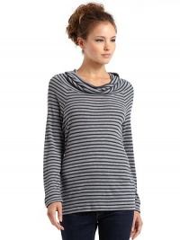THE LOOKStriped ribbed design CowlneckLong sleevesTHE FITAbout 24 from shoulder to hemTHE MATERIALViscose/polyesterCARE & ORIGINHand washImportedModel shown is 5'9 (175cm) wearing US size Small. THE LOOKStriped ribbed design CowlneckLong sleevesTHE FITAbout 24 from shoulder to hemTHE MATERIALViscose/polyesterCARE & ORIGINHand washImportedModel shown is 5'9 (175cm) wearing US size Small.