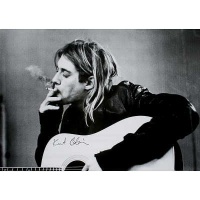 24x36 Kurt Cobain (Smoking) Music Poster Print 24x36 Kurt Cobain (Smoking) Music Poster Print