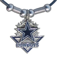 NFL Dallas Cowboys Leather Cord Necklace NFL Dallas Cowboys Leather Cord Necklace