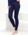 Gain the upper hand on winter! Layer these sleek long john leggings by Cuddl Duds under pants for extra warmth.