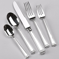 Elegant and enduring, in a motif that well represents its namesake. Pantheons design is an expression of life, power and longevity. Rich with Greek and Roman style, this heavyweight sterling and Continental size pattern makes a statement of unfailing appreciation for beauty and tradition. Elegant and enduring, in a motif that well represents its namesake. Pantheons design is an expression of life, power and longevity. Rich with Greek and Roman style, this heavyweight sterling and Continental size pattern makes a statement of unfailing appreciation for beauty and tradition.