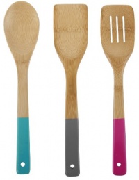 Core Bamboo Bamboo and Silicone 3-Piece Utensil Set, Los Angeles Core Bamboo Bamboo and Silicone 3-Piece Utensil Set, Los Angeles