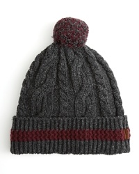 Don this warm beanie when the frost hits for a 2-tone dose of classic cold-weather style. Don this warm beanie when the frost hits for a 2-tone dose of classic cold-weather style.