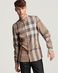 Burberry's classic nova check looks fresh on the slim fit Pembury shirt. Burberry's classic nova check looks fresh on the slim fit Pembury shirt.