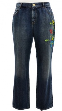 Lauren by Ralph Lauren Plus Size Tanya Embroidered-Dragon Jeans Essex 20W Lauren by Ralph Lauren Plus Size Tanya Embroidered-Dragon Jeans Essex 20W