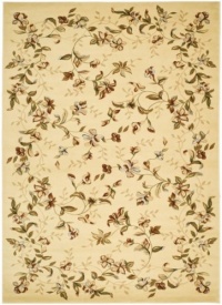 Safavieh LNH325A Lyndhurst Collection Round Area Rug, 5-Feet 3-Inch Round, Beige