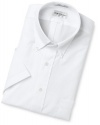 Van Heusen Men's Big Easy Care Pinpoint Solid Short Sleeve Shirt