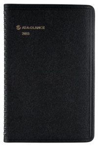 AT-A-GLANCE Recycled Weekly Appointment Book, 5 x 8 Inches, Black, 2013 (70-075-05) AT-A-GLANCE Recycled Weekly Appointment Book, 5 x 8 Inches, Black, 2013 (70-075-05)