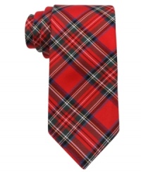 Tartan plaid from Tommy Hilfiger keeps any outfit on target. Tartan plaid from Tommy Hilfiger keeps any outfit on target.