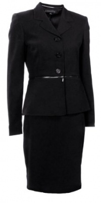 Anne Klein Women's Carnelian Textured Skirt Suit Onyx Anne Klein Women's Carnelian Textured Skirt Suit Onyx