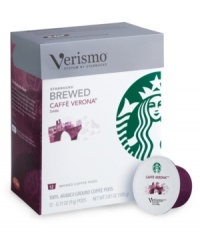 Making a Starbucks stop is as easy as swinging by your kitchen at home! This dark & sweet favorite is now in your hand on command, filling each and every cup with brilliant bursts of cocoa mingled with a smooth, roasted flavor profile. Crafted from a mix of Latin American & Pacific beans, this Italian roast has incredible depth, balance and texture. Making a Starbucks stop is as easy as swinging by your kitchen at home! This dark & sweet favorite is now in your hand on command, filling each and every cup with brilliant bursts of cocoa mingled with a smooth, roasted flavor profile. Crafted from a mix of Latin American & Pacific beans, this Italian roast has incredible depth, balance and texture.