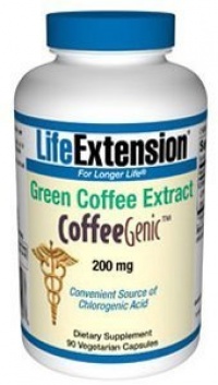 Life Extension - Coffeegenic 200mg Green Coffee Extract, 90 veggie caps Life Extension - Coffeegenic 200mg Green Coffee Extract, 90 veggie caps