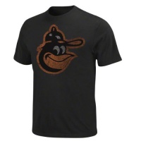 Baltimore Orioles Black Silver Era Retro Logo T-Shirt Baltimore Orioles Black Silver Era Retro Logo T-Shirt